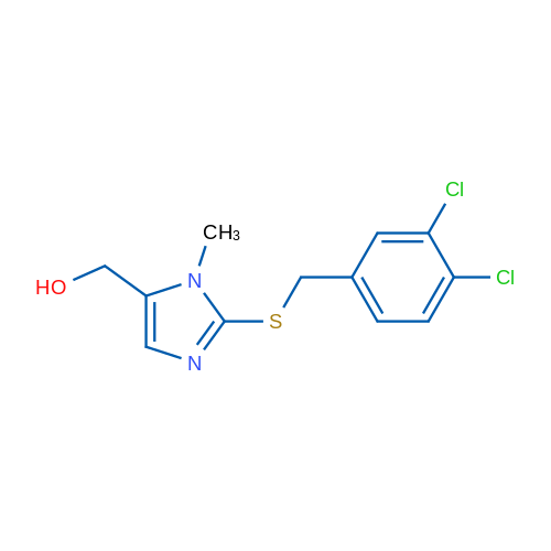 (2-((3,4-Dichlorobenzyl)thio)-1-methyl-1H-imidazol-5-yl)methanol 5g