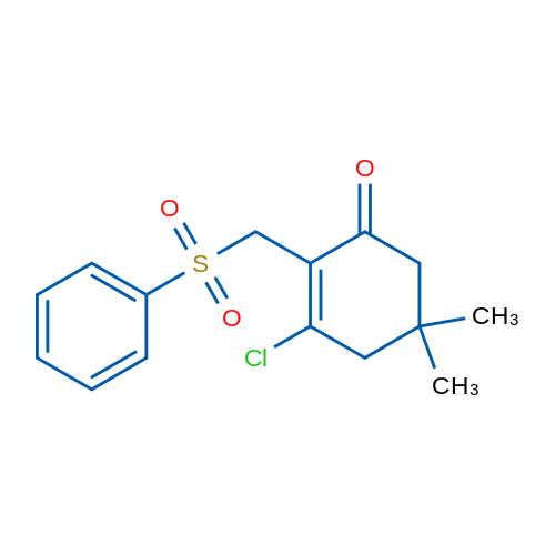 2-[(Benzenesulfonyl)methyl]-3-chloro-5,5-dimethylcyclohex-2-en-1-one 1g