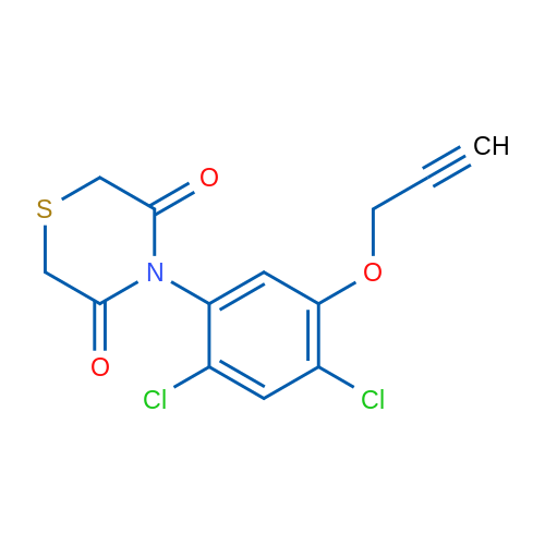 4-[2,4-Dichloro-5-(prop-2-yn-1-yloxy)phenyl]thiomorpholine-3,5-dione 1g