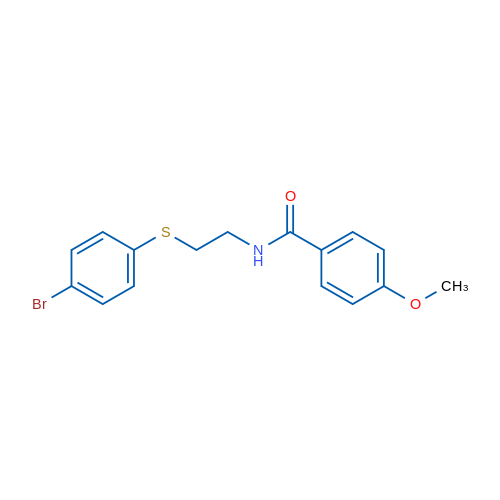 N-{2-[(4-bromophenyl)sulfanyl]ethyl}-4-methoxybenzamide 1g