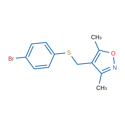 4-{[(4-bromophenyl)sulfanyl]methyl}-3,5-dimethyl-1,2-oxazole 1g