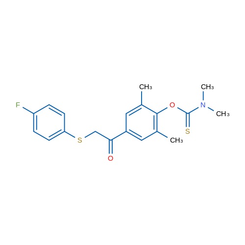 1-(4-{2-[(4-fluorophenyl)sulfanyl]acetyl}-2,6-dimethylphenoxy)-N,N-dimethylmethanethioamide 1g