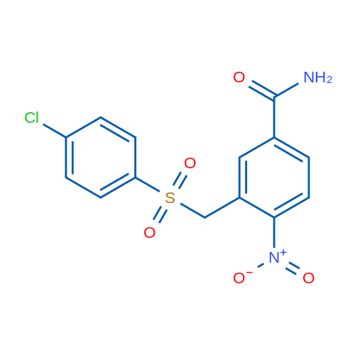 3-[(4-Chlorobenzenesulfonyl)methyl]-4-nitrobenzamide 1g
