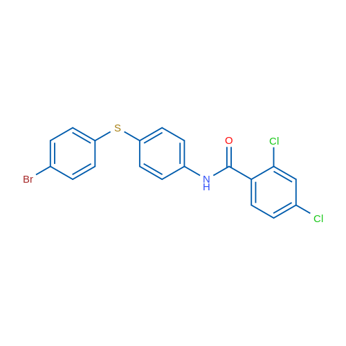N-{4-[(4-bromophenyl)sulfanyl]phenyl}-2,4-dichlorobenzamide 1g