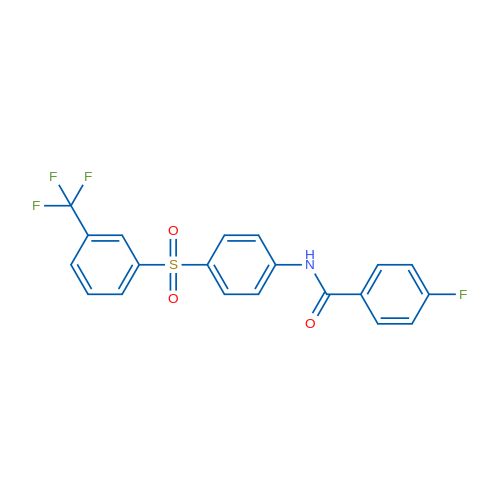 4-Fluoro-N-{4-[3-(trifluoromethyl)benzenesulfonyl]phenyl}benzamide 1g