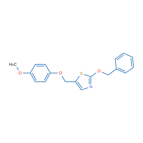 2-(Benzyloxy)-5-[(4-methoxyphenoxy)methyl]-1,3-thiazole 1g