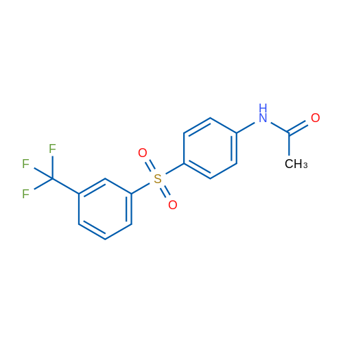 N-{4-[3-(trifluoromethyl)benzenesulfonyl]phenyl}acetamide 1g
