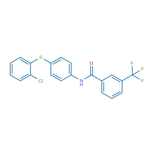 N-{4-[(2-chlorophenyl)sulfanyl]phenyl}-3-(trifluoromethyl)benzamide 1g
