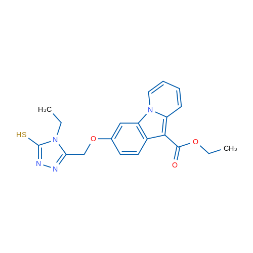 Ethyl 3-[(4-ethyl-5-sulfanyl-4H-1,2,4-triazol-3-yl)methoxy]pyrido[1,2-a]indole-10-carboxylate 1g