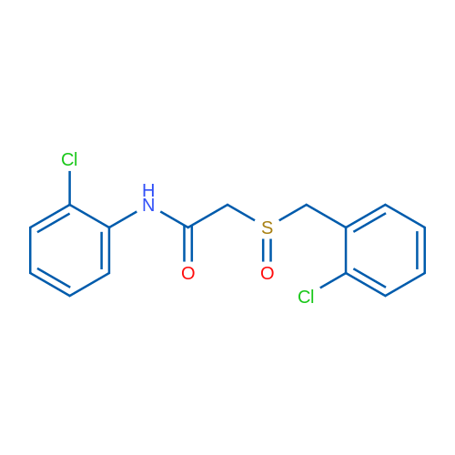 N-(2-Chlorophenyl)-2-[(2-chlorophenyl)methanesulfinyl]acetamide 1g