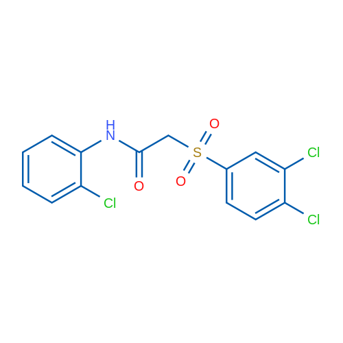N-(2-Chlorophenyl)-2-(3,4-dichlorobenzenesulfonyl)acetamide 1g