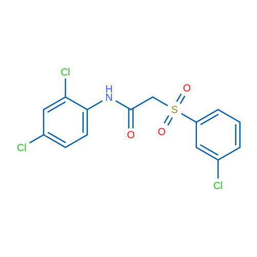 2-(3-Chlorobenzenesulfonyl)-N-(2,4-dichlorophenyl)acetamide 1g