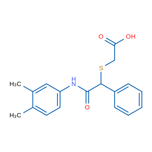 2-({[(3,4-dimethylphenyl)carbamoyl](phenyl)methyl}sulfanyl)acetic acid 1g