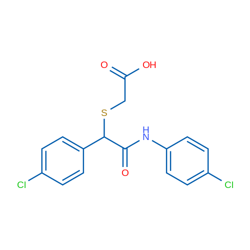 2-{[(4-chlorophenyl)[(4-chlorophenyl)carbamoyl]methyl]sulfanyl}acetic acid 1g