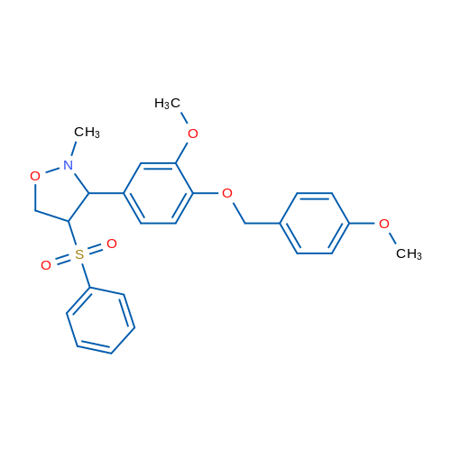 4-(Benzenesulfonyl)-3-{3-methoxy-4-[(4-methoxyphenyl)methoxy]phenyl}-2-methyl-1,2-oxazolidine 1g