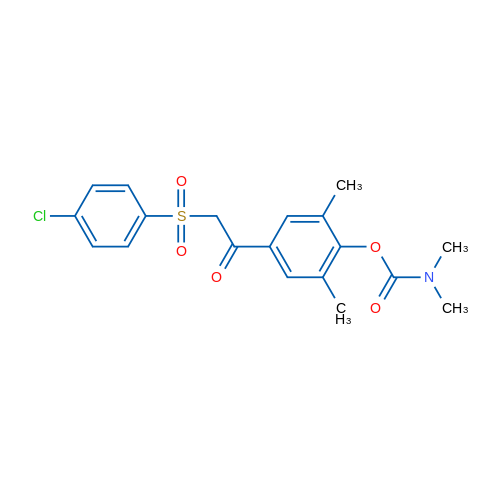 4-[2-(4-Chlorobenzenesulfonyl)acetyl]-2,6-dimethylphenyl N,N-dimethylcarbamate 1g