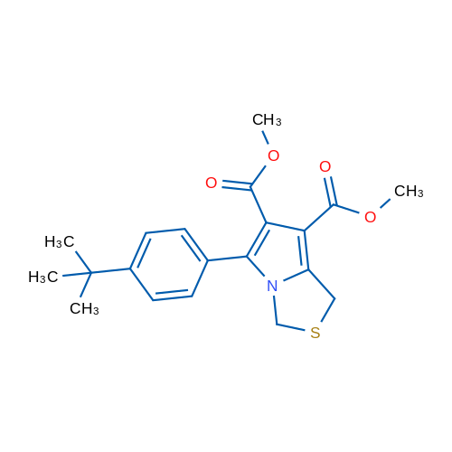 6,7-Dimethyl 5-(4-tert-butylphenyl)-1H,3H-pyrrolo[1,2-c][1,3]thiazole-6,7-dicarboxylate 1g