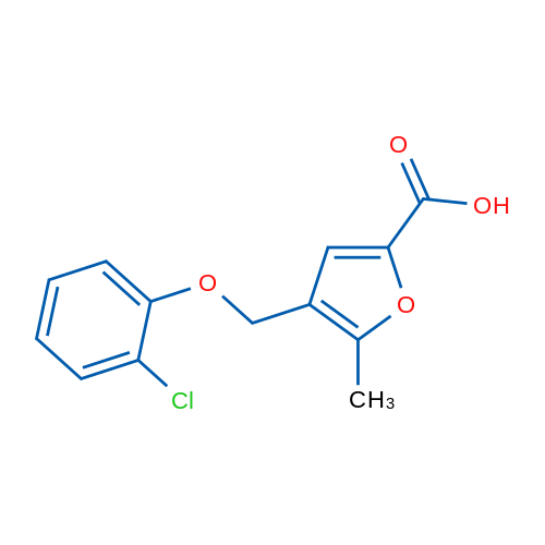 4-((2-Chlorophenoxy)methyl)-5-methylfuran-2-carboxylic acid 1g