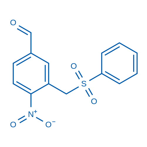 4-Nitro-3-((phenylsulfonyl)methyl)benzaldehyde 1g
