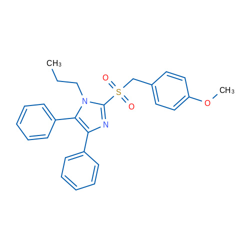2-[(4-Methoxyphenyl)methanesulfonyl]-4,5-diphenyl-1-propyl-1H-imidazole 1g