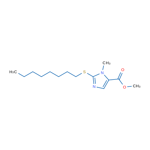 Methyl 1-methyl-2-(octylsulfanyl)-1H-imidazole-5-carboxylate 1g