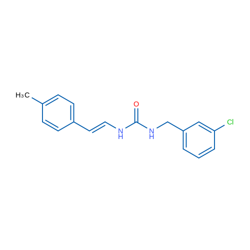 1-[(3-Chlorophenyl)methyl]-3-[(E)-2-(4-methylphenyl)ethenyl]urea 1g