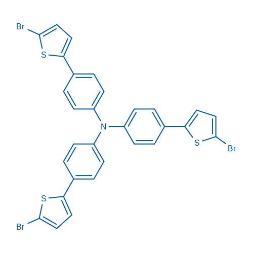 Tris(4-(5-bromothiophen-2-yl)phenyl)amine 250mg