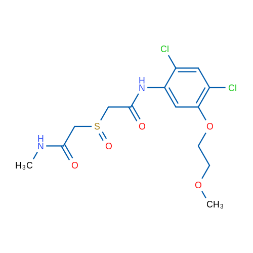 2-({[2,4-dichloro-5-(2-methoxyethoxy)phenyl]carbamoyl}methanesulfinyl)-N-methylacetamide 1g