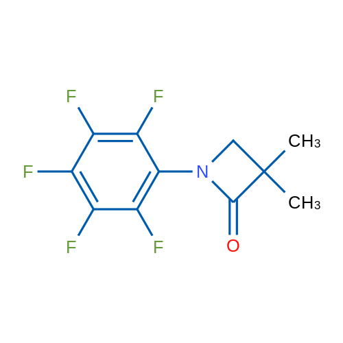 3,3-Dimethyl-1-(2,3,4,5,6-pentafluorophenyl)azetidin-2-one 1g