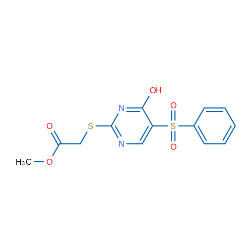 Methyl 2-{[5-(benzenesulfonyl)-4-hydroxypyrimidin-2-yl]sulfanyl}acetate 1g