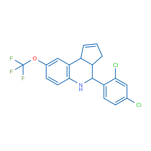 4-(2,4-Dichlorophenyl)-8-(trifluoromethoxy)-3a,4,5,9b-tetrahydro-3H-cyclopenta[c]quinoline 1g