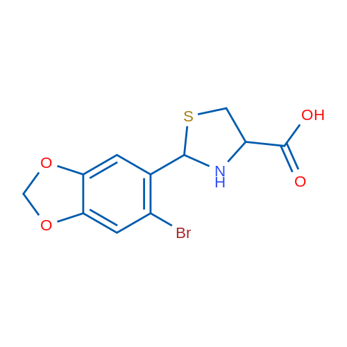 2-(6-Bromobenzo[d][1,3]dioxol-5-yl)thiazolidine-4-carboxylic acid 1g