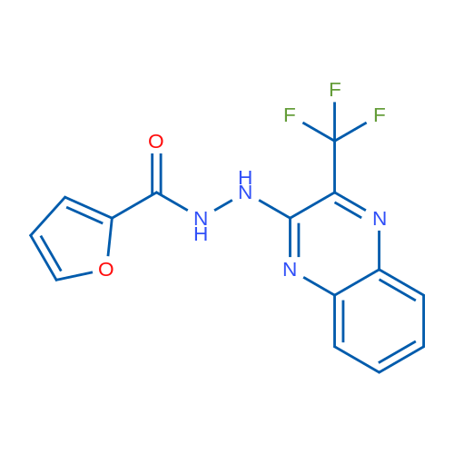 N'-[3-(Trifluoromethyl)quinoxalin-2-yl]furan-2-carbohydrazide 1g