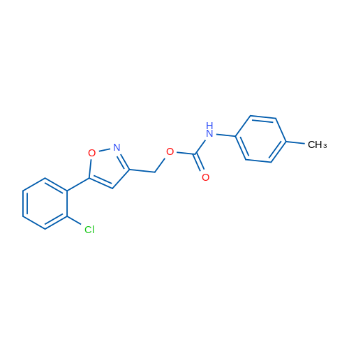 [5-(2-Chlorophenyl)-1,2-oxazol-3-yl]methyl N-(4-methylphenyl)carbamate 1g