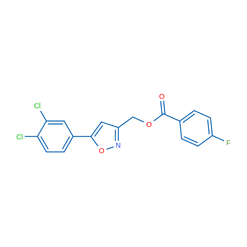 [5-(3,4-Dichlorophenyl)-1,2-oxazol-3-yl]methyl 4-fluorobenzoate 1g
