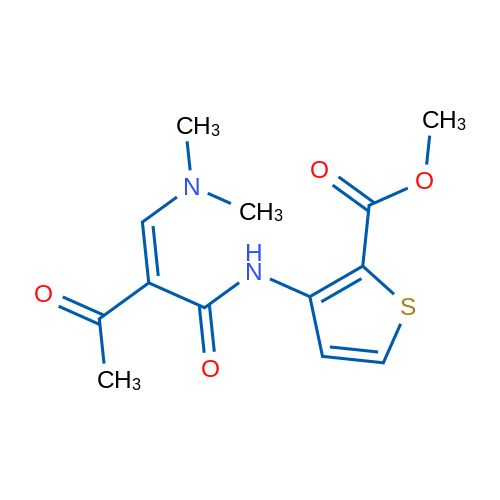 Methyl 3-[(2Z)-2-[(dimethylamino)methylidene]-3-oxobutanamido]thiophene-2-carboxylate 1g