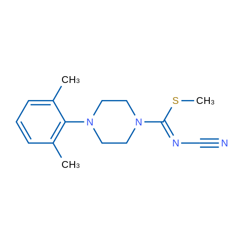 (Z)-Cyano({[4-(2,6-dimethylphenyl)piperazin-1-yl](methylsulfanyl)methylidene})amine 1g