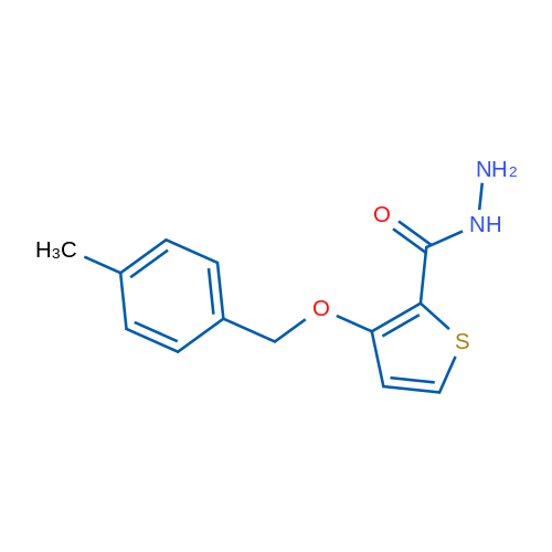 3-((4-Methylbenzyl)oxy)thiophene-2-carbohydrazide 1g