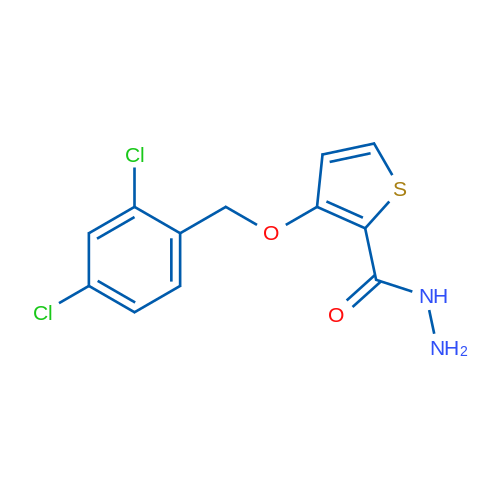 3-[(2,4-Dichlorophenyl)methoxy]thiophene-2-carbohydrazide 1g