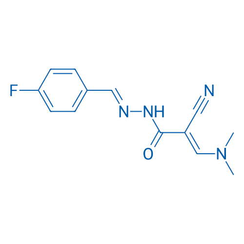(2E)-2-Cyano-3-(dimethylamino)-N'-[(1E)-(4-fluorophenyl)methylidene]prop-2-enehydrazide 1g