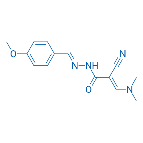 (2E)-2-Cyano-3-(dimethylamino)-N'-[(1E)-(4-methoxyphenyl)methylidene]prop-2-enehydrazide 1g