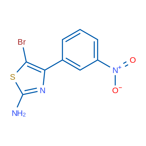 5-BRomo-4-(3-nitro-phenyl)-thiazol-2-ylamine 1g