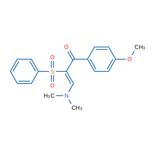 (2Z)-2-(Benzenesulfonyl)-3-(dimethylamino)-1-(4-methoxyphenyl)prop-2-en-1-one 1g