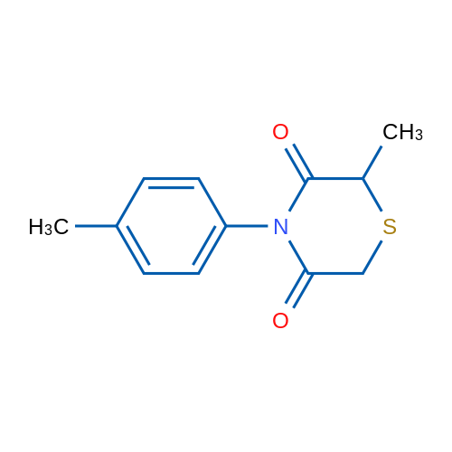 2-Methyl-4-(4-methylphenyl)thiomorpholine-3,5-dione 1g