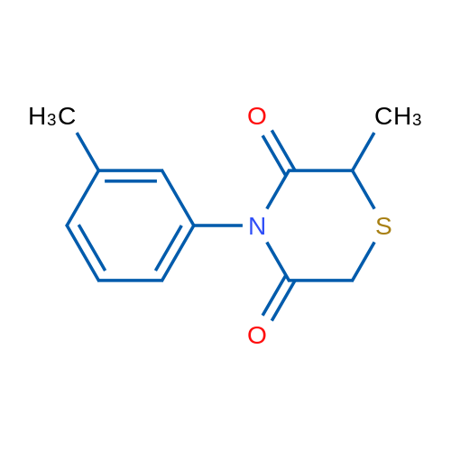 2-Methyl-4-(3-methylphenyl)thiomorpholine-3,5-dione 1g