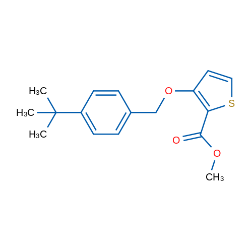 Methyl 3-[(4-tert-butylphenyl)methoxy]thiophene-2-carboxylate 1g