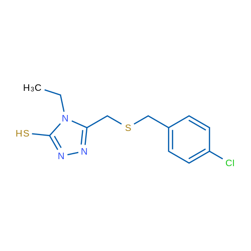 5-({[(4-chlorophenyl)methyl]sulfanyl}methyl)-4-ethyl-4H-1,2,4-triazole-3-thiol 5g