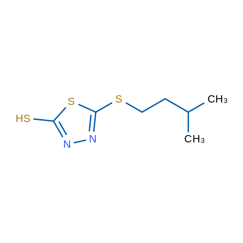 5-(Isopentylthio)-1,3,4-thiadiazole-2-thiol 1g