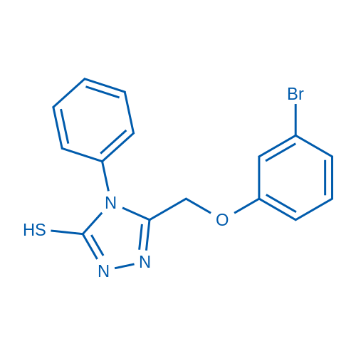 5-((3-Bromophenoxy)methyl)-4-phenyl-4H-1,2,4-triazole-3-thiol 1g