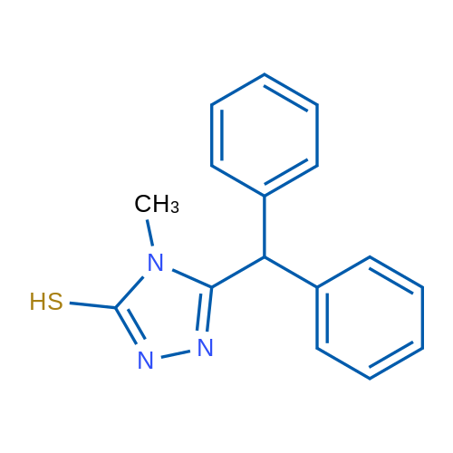 5-Benzhydryl-4-methyl-4H-1,2,4-triazole-3-thiol 5g